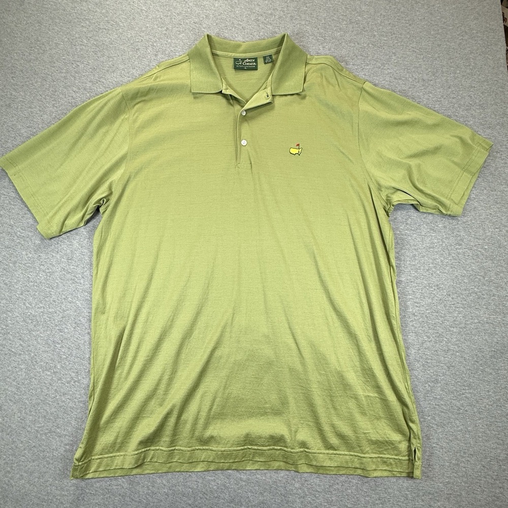 Masters Tournament Golf Polo Shirt Mens XL Green Amen Corner Augusta Georgia